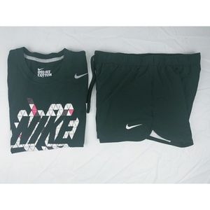 Nike Dri-Fit Cotton Tee Women's Black Small
